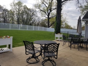 Back patio area for our assisted living homes