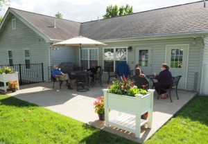 Backyard patio