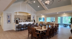 Kitchen and dining area