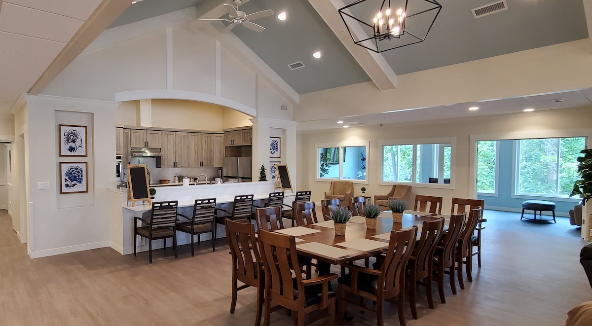 Kitchen and dining area