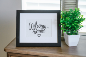 Welcome Home sign