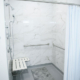 Large handicapped-accessible shower